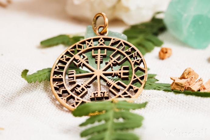 Windalf Runen Schmuck Anh Nger Vegvisir Cm Wikinger Kompass