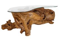 Kategoriebild Rustikale Ess- & Wohnzimmer Teakholz-Tische