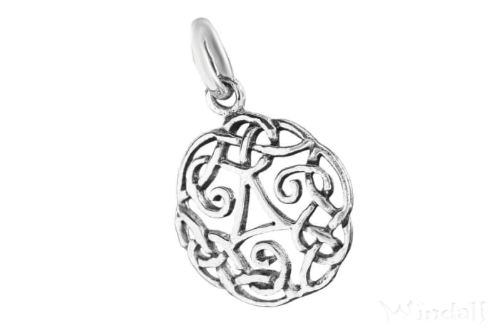 WINDALF Zarter Damen Schmuck Anhänger DARIN 2.3 cm Keltischer Knoten Silber - Windalf.de