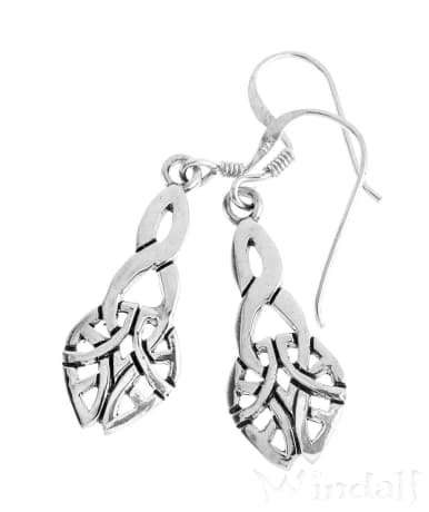 WINDALF Irischer Damen Ohrschmuck NEMIA 2.7 cm Keltischer Knoten Ohrhänger Silber WINDALF Irischer Damen Ohrschmuck NEMIA 2.7 cm Keltischer Knoten Ohrhänger Silber - Windalf.de