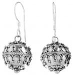 WINDALF Bohemia Ohrhänger IRINA Ø 1.3 cm Ornamentik Kugeln Handarbeit Silber WINDALF Bohemia Ohrhänger IRINA Ø 1.3 cm Ornamentik Kugeln Handarbeit Silber - Windalf.de