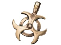 WINDALF Schmuck Anhänger TILAN 3.5 cm Keltische Dreiheit Bronze - Windalf.de