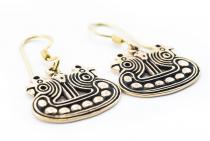 WINDALF Wikinger Ohrschmuck ODINS RABEN 1.7 cm Nordische Ohrringe Bronze - Windalf.de