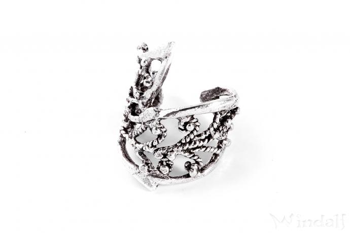 Windalf Ohrklemme NUADA – Wikinger-Knoten Design, 925 Sterlingsilber, Auch Als Haarschmuck