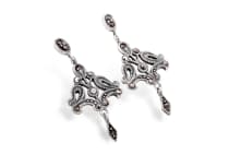 WINDALF Damen Ohrringe NINA 3.5 cm Markasit-Schmuck Silber WINDALF Damen Ohrringe NINA 3.5 cm Markasit-Schmuck Silber - Windalf.de