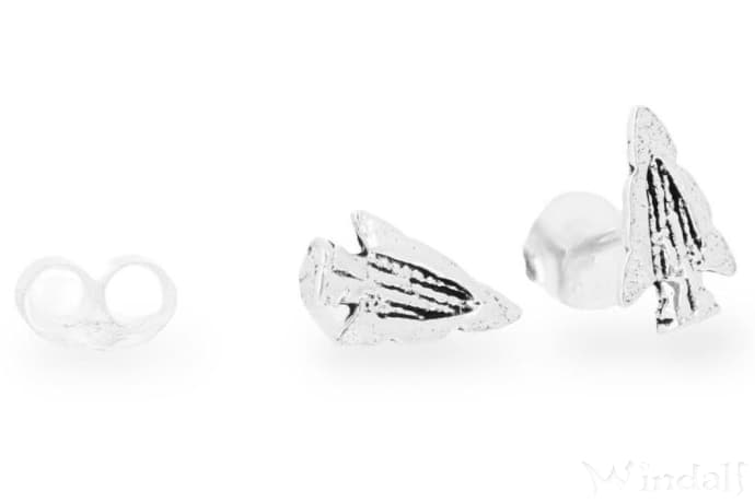WINDALF Gothic Ohrstecker SONAR 8 mm Vikings Pfeilspitze Vintage Silber - Windalf.de