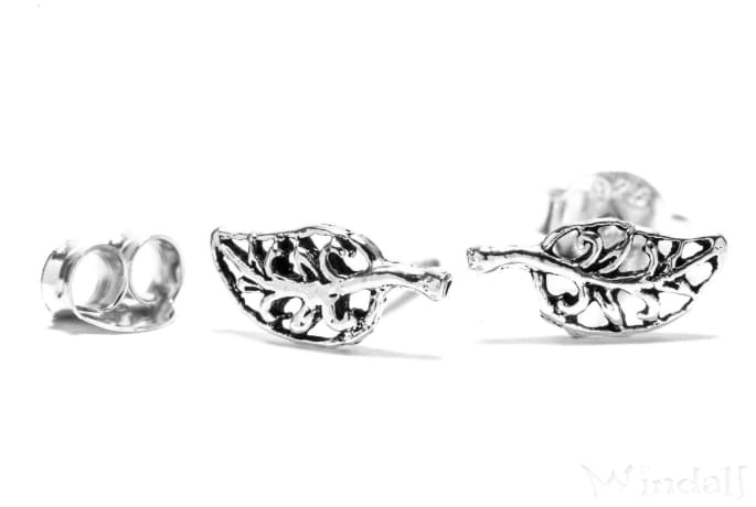 WINDALF Fairy Damen Ohrstecker GRACE 9 mm Bohemia Elfenblätter Elfen Ohrringe Silber - Windalf.de