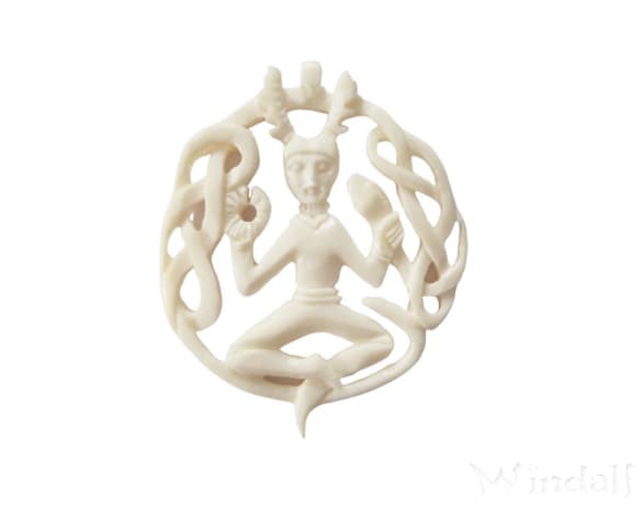 WINDALF Schmuck Anhänger Cernunnos 4.3 cm aus Knochen WINDALF Schmuck Anhänger Cernunnos 4.3 cm aus Knochen - Windalf.de