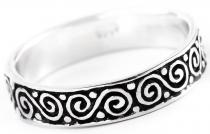 WINDALF Celtic Ring NAMU 5 mm Bohemia Stapelring Doppelspiralen Silber - Windalf.de