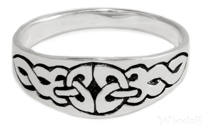 WINDALF Celtic Irisch Ring SULIS 7 mm Keltischer Knoten Silber - Windalf.de