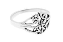WINDALF Zarter Irischer Ring BRIGANTIA 10 mm Keltischer Knoten Damenring Silber WINDALF Zarter Irischer Ring BRIGANTIA 10 mm Keltischer Knoten Damenring Silber - Windalf.de