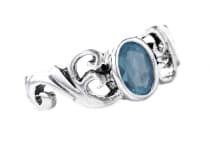 WINDALF Damen Ring TIARA 7 mm Spiralen Aquamarin Kristall Sky Blue Silber WINDALF Damen Ring TIARA 7 mm Spiralen Aquamarin Kristall Sky Blue Silber - Windalf.de