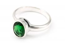 WINDALF Damen Ring ALICA 10 mm Smaragd Silber WINDALF Damen Ring ALICA 10 mm Smaragd Silber - Windalf.de