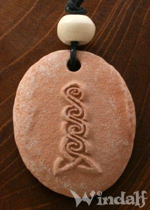 WINDALF Anhänger EMMY Celtic roter Stein - Windalf.de