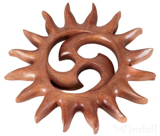 WINDALF Celtic Wandrelief ALINA Ø 21 cm Kleine Sonnen-Triskele Wandobjekt Handarbeit Holz WINDALF Celtic Wandrelief ALINA Ø 21 cm Kleine Sonnen-Triskele Wandobjekt Handarbeit Holz - Windalf.de
