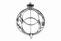 WINDALF Celtic Schmuck-Anh&auml;nger AVALON 3.5 cm Gl&uuml;cksbringer Chalice Wells Silber - Windalf.de