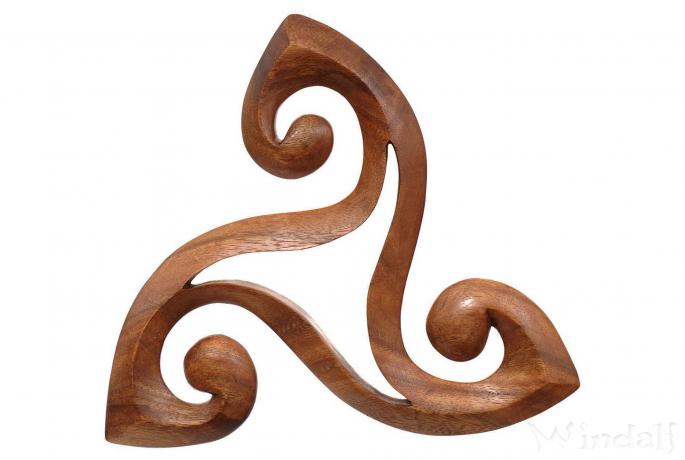 WINDALF Celtic Holz Wanddeko SHEENA 30 cm Wandornament Triskele Handarbeit WINDALF Celtic Holz Wanddeko SHEENA 30 cm Wandornament Triskele Handarbeit - Windalf.de