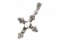 WINDALF Schmuck Anhänger LÀRA 3.2 cm Kleines Kreuz Weißer Stein Silber WINDALF Schmuck Anhänger LÀRA 3.2 cm Kleines Kreuz Weißer Stein Silber - Windalf.de