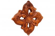 WINDALF Wandbild ARUN 20 cm Wikinger Sonnensymbol Handarbeit Holz - Windalf.de