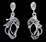 WINDALF Damen Ohrringe ONYXFEE Mittelalter Schmuck Silber - Windalf.de