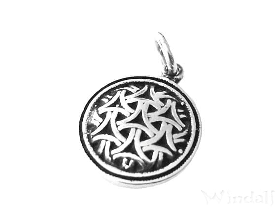 WINDALF Celtic Glücks Anhänger DEANA Ø 1.6 cm Keltische Unendlichkeit Silber - Windalf.de