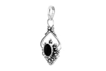 WINDALF Damen Schmuck Anhänger SALIA 3.3 cm Onyx Handarbeit Silber - Windalf.de