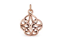 WINDALF Schmuck Anh&auml;nger MILA 2.7 cm 4 Elemente Keltischer Knoten Bronze - Windalf.de