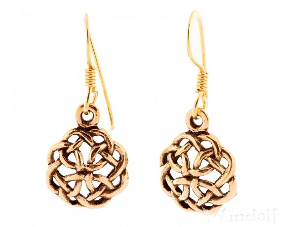 WINDALF Bohemia Ohrhänger NIANA 2.9 cm Keltischer Knoten Celtic Ohrringe Bronze WINDALF Bohemia Ohrhänger NIANA 2.9 cm Keltischer Knoten Celtic Ohrringe Bronze - Windalf.de