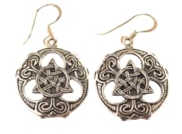 WINDALF Celtic Ohrhänger ELANA 3.9 cm Keltische Dreiheit Ohrringe Bronze WINDALF Celtic Ohrhänger ELANA 3.9 cm Keltische Dreiheit Ohrringe Bronze - Windalf.de