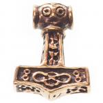 WINDALF Schmuck Anhänger THORAN 1.8 cm Kleiner Thors-Hammer Bronze - Windalf.de