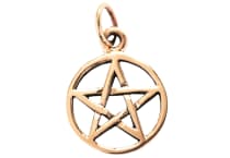 WINDALF Schmuck Anhänger NIMA 2.1 cm Kleines Pentagramm Bronze - Windalf.de