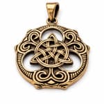WINDALF Schmuck Anh&auml;nger ALIX 3.2 cm Keltische Triade Bronze - Windalf.de