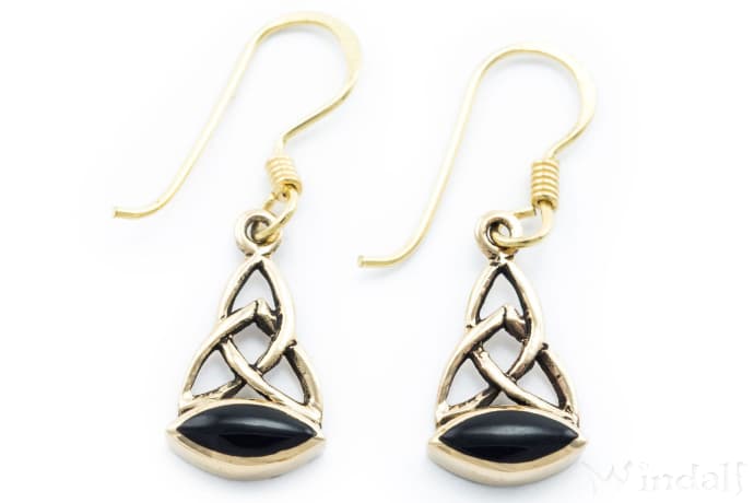 WINDALF Ohrhänger ARONWEN 2.9 cm Celtic Schmuck Onyx Bronze WINDALF Ohrhänger ARONWEN 2.9 cm Celtic Schmuck Onyx Bronze - Windalf.de