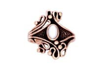WINDALF Damen Ring SIANE 18 mm White Fantasy Perlmutt Bronze - Windalf.de