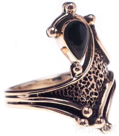 WINDALF Damen Ring ARANA 20 mm Onyx Bronze - Windalf.de