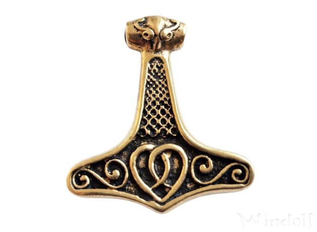 WINDALF Schmuck Anhänger SIKVAL 3.8 cm Thorshammer Bronze WINDALF Schmuck Anhänger SIKVAL 3.8 cm Thorshammer Bronze - Windalf.de