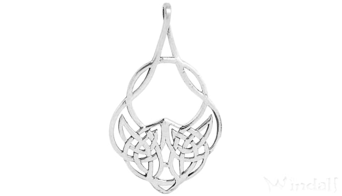 WINDALF Irischer Schmuck Anhänger AWEN 4 cm Celtic Liebessymbol Keltisches Amulett Silber WINDALF Irischer Schmuck Anhänger AWEN 4 cm Celtic Liebessymbol Keltisches Amulett Silber - Windalf.de