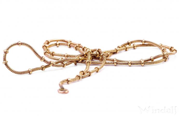 WINDALF Zarte Damen Halskette MAYA 50 cm Collier mit kleinen Kugeln Bronze WINDALF Zarte Damen Halskette MAYA 50 cm Collier mit kleinen Kugeln Bronze - Windalf.de