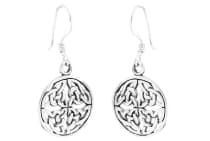 WINDALF Keltischer Damen Ohrschmuck SIANE 3 cm Erdsymbol Mutter Erde Silber WINDALF Keltischer Damen Ohrschmuck SIANE 3 cm Erdsymbol Mutter Erde Silber - Windalf.de