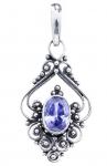 WINDALF Schmuck Anhänger SALIA 3.3 cm Mittelalter Amethyst Handarbeit Silber - Windalf.de