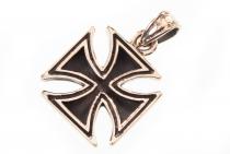 WINDALF Schmuck Anhänger BALDUR 2.5 cm Eisernes Kreuz Templerkreuz Bronze - Windalf.de