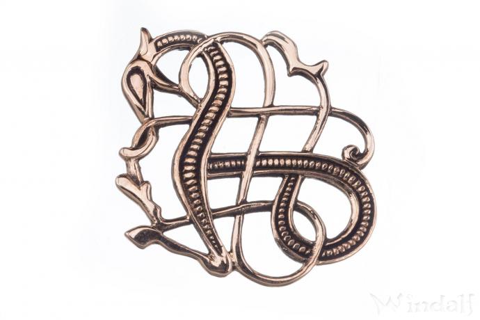 WINDALF Wikinger Schmuck Anhänger RINGERIKE 3,9 cm Lokis Drache Bronze - Windalf.de