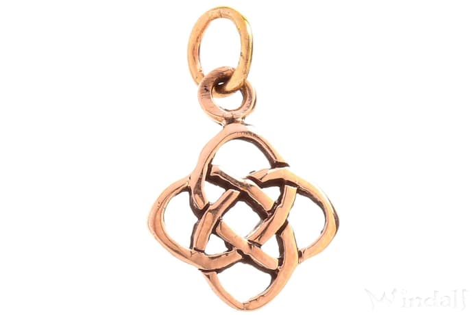 WINDALF Kleiner Schmuck Anhänger SHEELA 1.8 cm Keltischer Glücksbringer Bronze - Windalf.de
