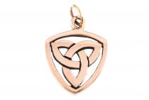 WINDALF Schmuck Anhänger TARA 2.5 cm Triskele Bronze - Windalf.de