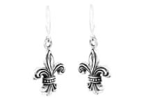 WINDALF Mittelalter Ohrhänger DIANA 3.8 cm Schwertlilie Ohrschmuck Fleur de Lis Silber WINDALF Mittelalter Ohrhänger DIANA 3.8 cm Schwertlilie Ohrschmuck Fleur de Lis Silber - Windalf.de