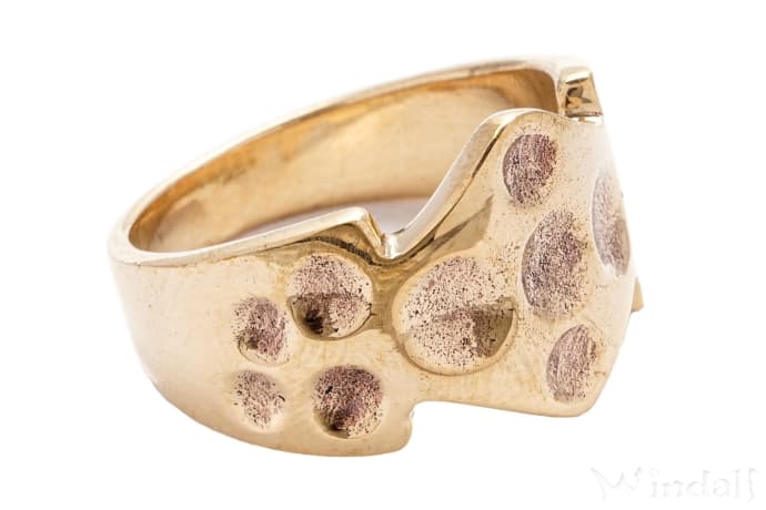 WINDALF Wikinger Ring DAURIN 15 mm Nordischer Schmuck Bronze - Windalf.de