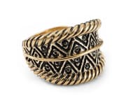 WINDALF Wikinger Ring ALVIAN 11 mm Gr&ouml;&szlig;enverstellbar Nordischer Bronzering - Windalf.de