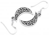 WINDALF Irische Ohrringe MONA 3.2 cm Keltischer Mond Mondsichel aus Silber WINDALF Irische Ohrringe MONA 3.2 cm Keltischer Mond Mondsichel aus Silber - Windalf.de