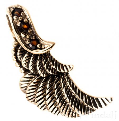 WINDALF Schmuck Anhänger SHAINE 2.4 cm Elfenflügel Bronze - Windalf.de
