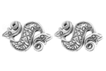 WINDALF Schmuck Ohrringe DAGONA 1.3 cm Keltische Seepferdchen Silber - Windalf.de
